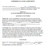 FREE 9 Sample Commercial Lease Agreement Templates In Google Docs MS