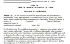 FREE 9 Sample Commercial Lease Agreement Templates In Google Docs MS