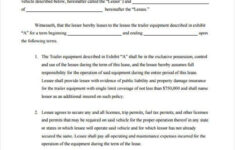 FREE 9 Sample Truck Lease Agreements In PDF MS Word