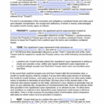Free Apartment Lease Agreement Template PDF WORD