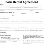 Free Blank Lease Agreement Basic Rental Agreement Fillable 39