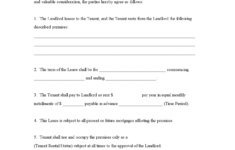 Free Commercial Lease Agreement Forms To Print TEMPLATE