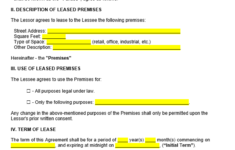 Free Florida Commercial Lease Agreement Template PDF Word Lawrina