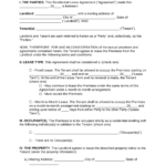 Free Georgia Standard Residential Lease Agreement PDF Word EForms