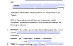Free Georgia Standard Residential Lease Agreement Template PDF WORD