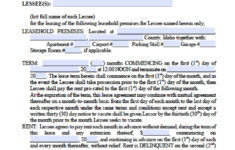 Free Idaho Residential Lease Agreement Template PDF Word doc