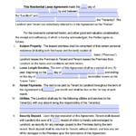 Free Idaho Standard Residential Lease Agreement Template PDF WORD