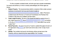Free Idaho Standard Residential Lease Agreement Template PDF WORD