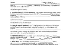 Free Illinois Commercial Lease Agreement PDF Word