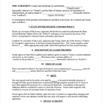 Free Indiana Rental Lease Agreement Templates PDF WORD
