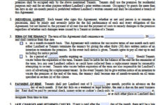 Free Indiana Standard Residential Lease Agreement Template PDF Word