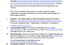 Free Kentucky Standard Residential Lease Agreement Template PDF WORD