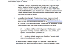 Free Louisiana Rental Lease Agreement Templates PDF WORD