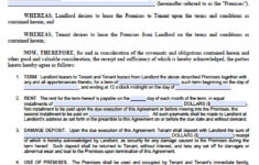 Free Louisiana Standard One 1 Year Residential Lease Agreement