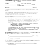 Free Louisiana Standard Residential Lease Agreement Template Word