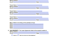 Free Maine Standard Residential Lease Agreement Template PDF