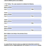 Free Maine Standard Residential Lease Agreement Template PDF Word