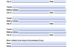Free Maine Standard Residential Lease Agreement Template PDF Word