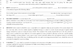 Free Mississippi Residential Lease Agreement Form PDF 105KB 4 Page s