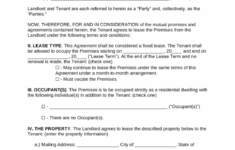 Free Missouri Standard Residential Lease Agreement PDF Word EForms