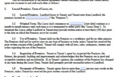 Free Nebraska Rental Lease Agreement Templates PDF Word