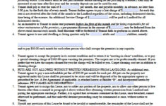 Free Nebraska Standard Residential Lease Agreement Template PDF Word