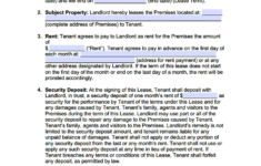 Free Nebraska Standard Residential Lease Agreement Template PDF WORD