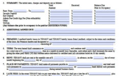 Free Nevada Rental Lease Agreement Templates PDF Word