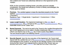 Free Nevada Standard Residential Lease Agreement Template PDF WORD