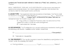 Free New Hampshire Standard 1 Year Residential Lease Agreement PDF