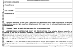 Free New Jersey Association Of Realtors Lease Agreement Form PDF EForms
