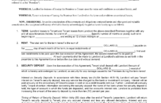 Free New Jersey Standard Residential Lease Agreement Form Word PDF