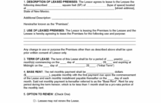 Free New Mexico Rental Lease Agreement Templates PDF Word