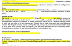 Free North Carolina Standard Residential Lease Agreement PDF Template