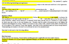 Free North Carolina Standard Residential Lease Agreement PDF Template