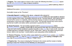 Free Oklahoma Commercial Lease Agreement Template PDF WORD