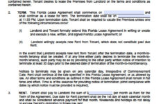 Free Printable Florida Residential Lease Agreement Free Printable