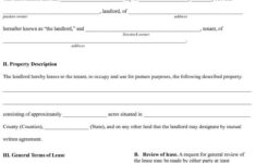Free Printable Rental Agreement Template Basic Lease Agreement In 2020