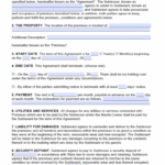 Free Printable Rental Lease Agreement Templates PDF Word Rental