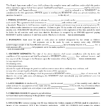 Free Printable Residential Lease Form GENERIC