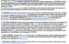 Free Printable Residential Lease Form GENERIC