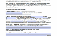 Free Rent To Own Lease Agreement Template PDF WORD