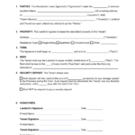 Free Simple 1 Page Lease Agreement Template PDF Word