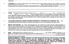Free South Carolina Residential Rental Agreement PDF WORD