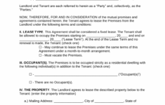 Free South Carolina Standard Residential Lease Agreement Template PDF