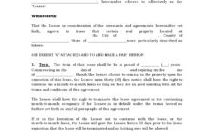 Free Standard Lease Agreement Standard Rental Agreement