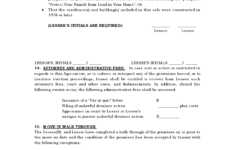 Free Standard Lease Agreement Standard Rental Agreement