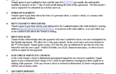 Free Standard Residential Lease Agreement Templates PDF Word