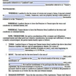 Free Tennessee Residential Lease Agreement Form PDF Template