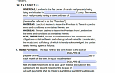 Free Tennessee Standard Residential Lease Agreement Template PDF WORD